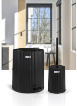 ‎okyanus Home Coliseum Black 2-Piece Toilet Bucket and Brush Set  - Image 3