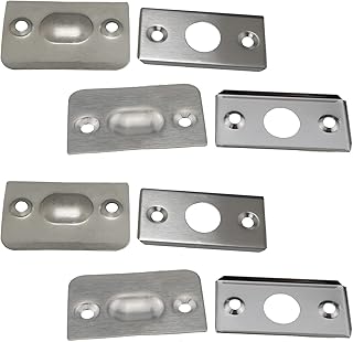 YHXiXi YHXiXi 4Sets Small Closet Door Ball Catch Cabinet Stainless Steel Drive in Ball Catch with Strike Plate Drive-in Spring  - Image 1