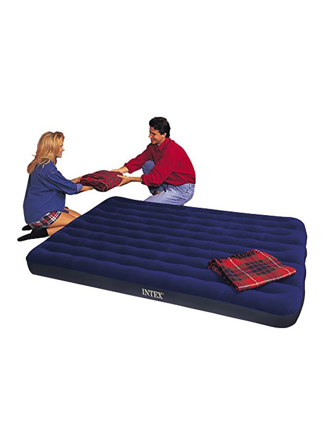 INTEX Dura Beam Series Classic Downy Inflatable Airbed combination Navy Blue/Black 137x191x25cm - Image 4