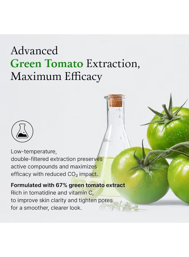 Fully Green Tomato Facial Cleanser, Cardi B’s Clay Mask Cleanser for Deep Pore Cleanse & Pore Detox, Blackhead & Sebum Control, 49% Green Tomato Extract, Gentle Face Wash for Women, Korean Skincare - Image 5