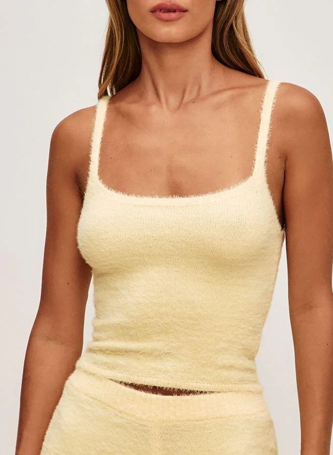 Undiz Fluffy knit tank top