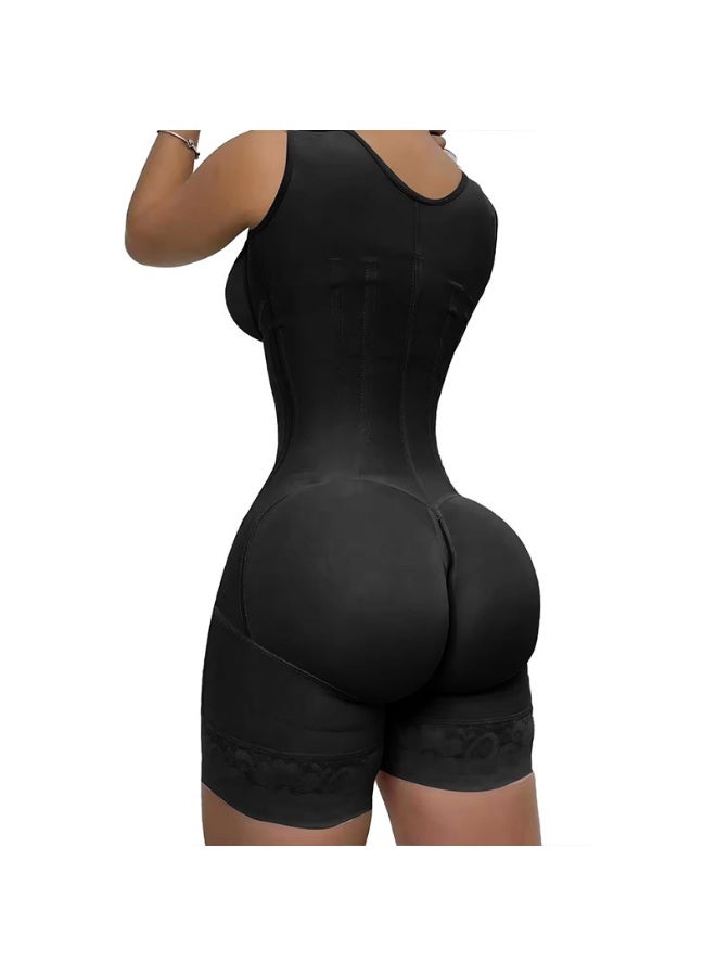 general Shapewear for Women Solid Color Zipper Corset Girdle High Waist Tummy Control Butt Lifter Shaper Waist Trainer Bodysuit - Image 2