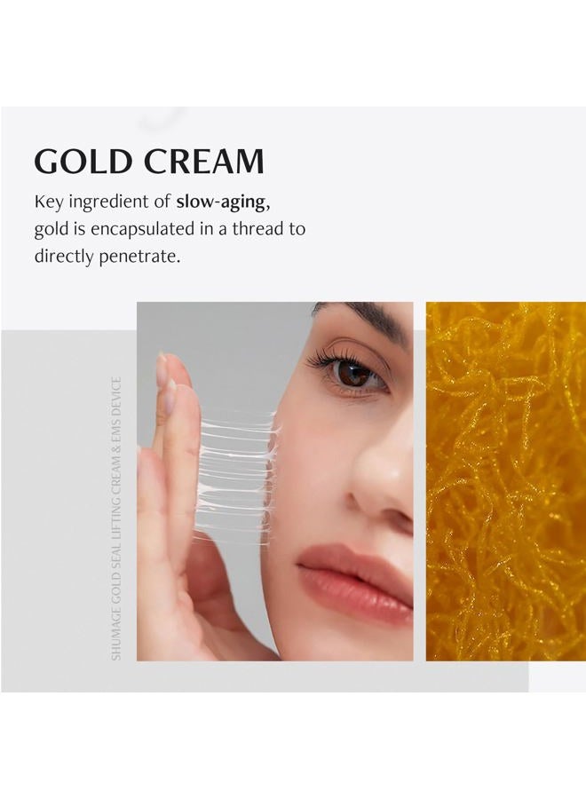 MEDITHERAPY Shumage Gold Seal Lifting Cream - Moisturizer Face Lift Cream, Hydrating & Tightening for Sagging Cheeks - Korean Face Moisturizer for All Skin Types - Radiant Glow Skin - 1.69 Fl. Oz - Image 2
