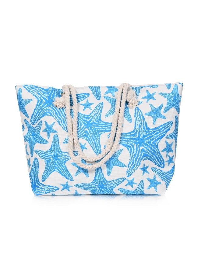 MORANO Waterproof Beach and Shopping Bags, Large Zipper Tote Bag, Shoulder Bags  - Image 2