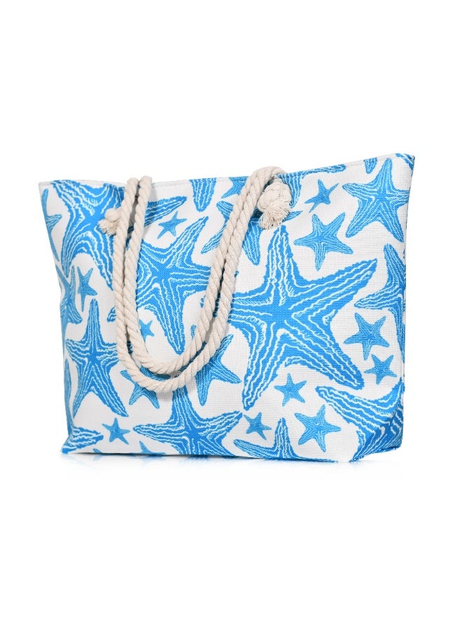 MORANO Waterproof Beach and Shopping Bags, Large Zipper Tote Bag, Shoulder Bags  - Image 3