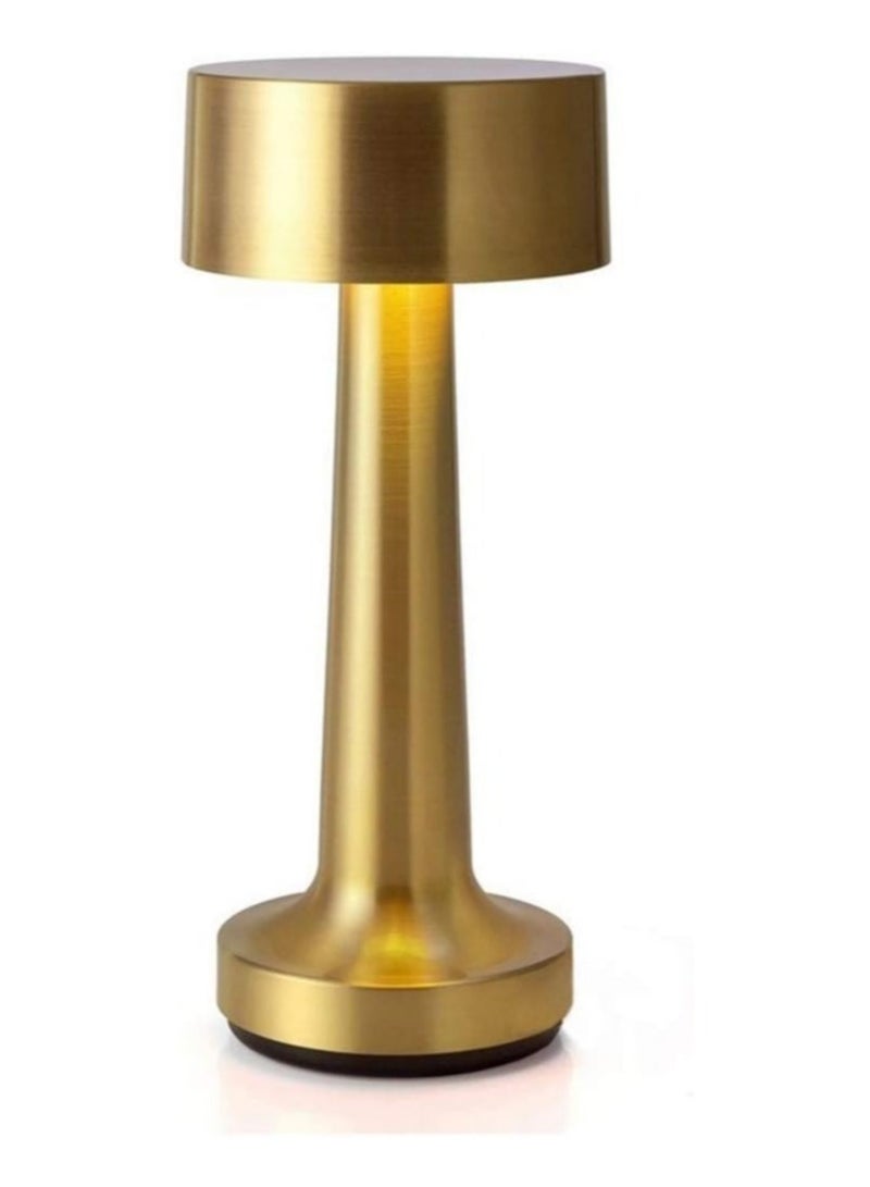 Modern Table Lamp Cordless Lighting 3W Dumbbells Style Dimmable Touch Switch LED Rechargeable Wireless Aluminium Desk Lamp for Restaurant Reading Bar Coffee Shop - Image 1