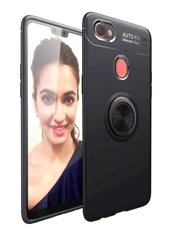 NIBEMINENT 360 Degree Rotating Case Cover For Oppo F7 Black - Image 1