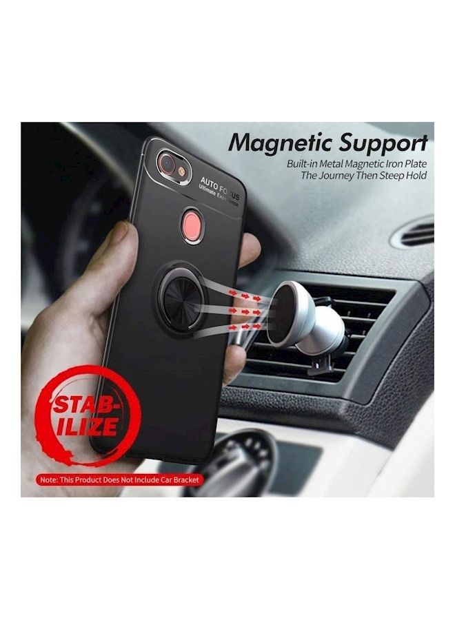 NIBEMINENT 360 Degree Rotating Case Cover For Oppo F7 Black - Image 2