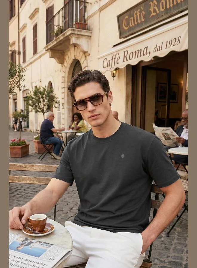 Buratti  Buratti Regular Fit Crew Neck T-Shirt Men's T-Shirt 5904028 for Men | Best Price UAE