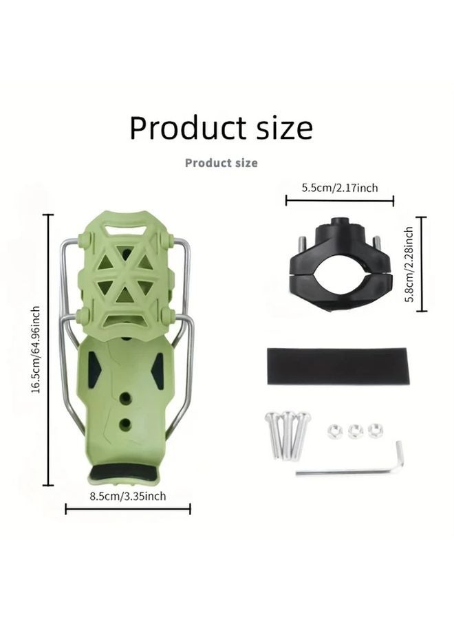 Black Rotatable Foldable Motorcycle Car Cup Holder 360 Adjustable Durable Bracket - Image 2