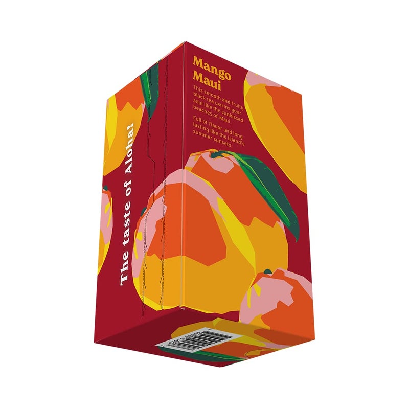 Hawaiian Islands Tea Company Mango Maui Black Tea, All Natural - 20 Teabags (1 Box) - Image 2