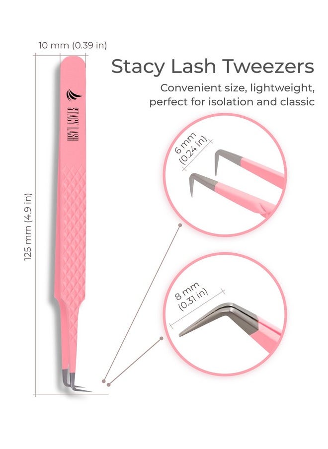 Stacy Lash - Isolation Tweezersprecision Supplies For Classic &Volume Extensions And Individual False Eyelashesseparator Toolcurved Tip - Image 1