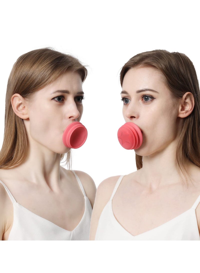 Y&D Jaw Exerciser, Face Neck Toning Double Chin Reducer, Facial Blowing Exercisers Enhance Firming Lifting V Shape Lines Define Your Jawline (2 Pack) - Image 1