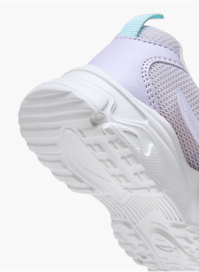 Flora Bella By Shoexpress Panelled Sneakers with Hook and Loop Closure  - Image 5
