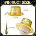 Poen 48 Pcs New Years 2026 Eve Party Supplies Included 24 Plastic Glitter Hats 24 Metallic Fringed Noise Makers for Happy New Year Decorations - Image 4