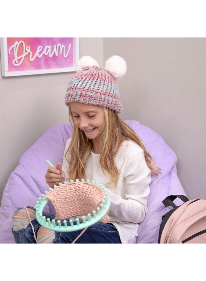Hapinest Learn To Knit Hat And Scarf Knitting Loom Kit For Beginners Crafts For Girls Kids Ages 8 9 10 11 12 Years And Up - Image 5