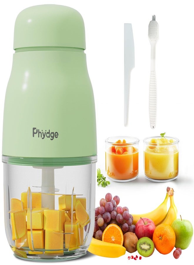 Phydge Baby Food Maker, Green Baby Food Blender, 10oz Baby Food Puree Maker, Food Processor for Baby Foods Fruit Vegetable Meat, 10-Second Quick Soft Food Prep for Baby - Image 1