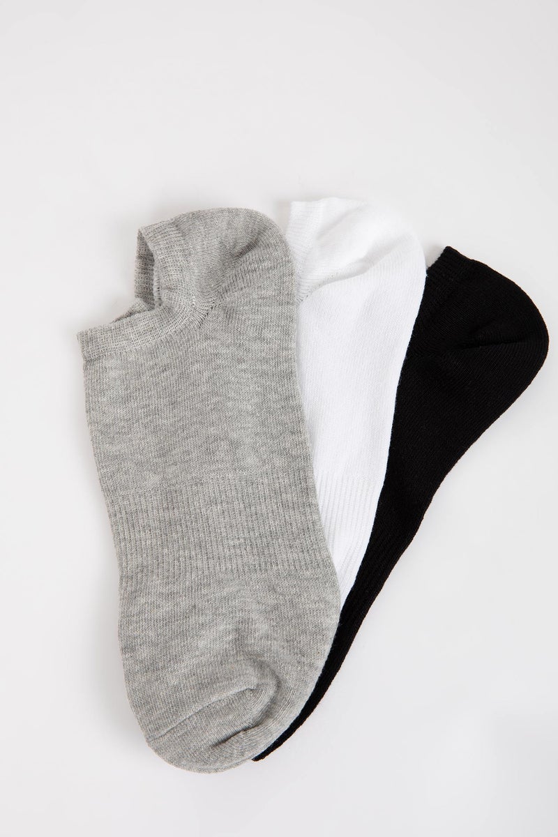 DeFacto Multicolour Men Defacto Fit 3 Pack Cotton Sports Socks Casual - Image 4