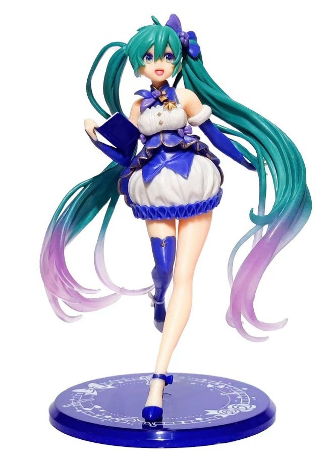 Generic - Hatsune Miku Action Figure, Winter Dress Miku Figure Toy, Anime Realistic Statue Figure, Office Desktop Decoration Ornaments, Super Collectible Model Statue Anime Figure Toy 10.5*10.5*19 CM - Image 1