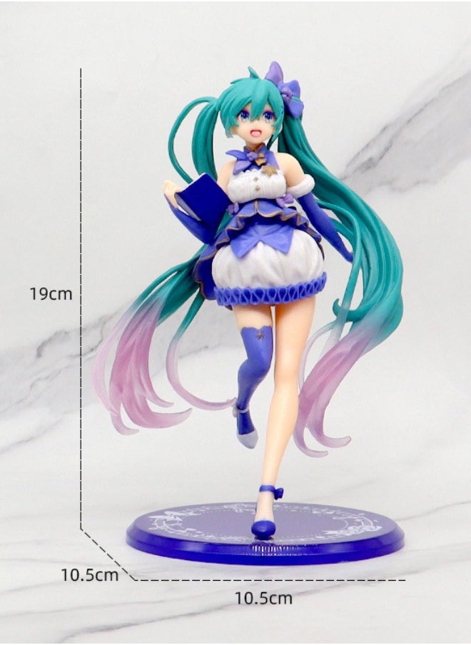 Generic - Hatsune Miku Action Figure, Winter Dress Miku Figure Toy, Anime Realistic Statue Figure, Office Desktop Decoration Ornaments, Super Collectible Model Statue Anime Figure Toy 10.5*10.5*19 CM - Image 1