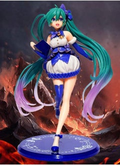 Generic Hatsune Miku Action Figure, Winter Dress Miku Figure Toy, Anime Realistic Statue Figure, Office Desktop Decoration Ornaments, Super Collectible Model Statue Anime Figure Toy 10.5*10.5*19 CM  - Image 3