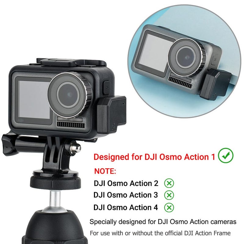 JJC Dual USB-C 3.5mm Mic Adapter for DJI Osmo Action 1 (Only),Not Compatible with DJI Osmo Action 2 3 4,Audio Adapter Vlogging Accessories for OSMO Action 1 Camera (Only) - Image 5