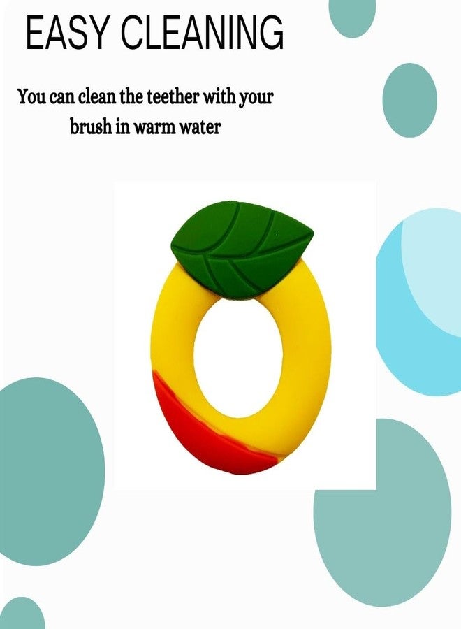 CHEVALIER Soft Silicone Rubber Teether for Baby | Teething Toys for Babies Silicone teether for 6 to 12 Months | 3-6 Months, Orange - Image 3