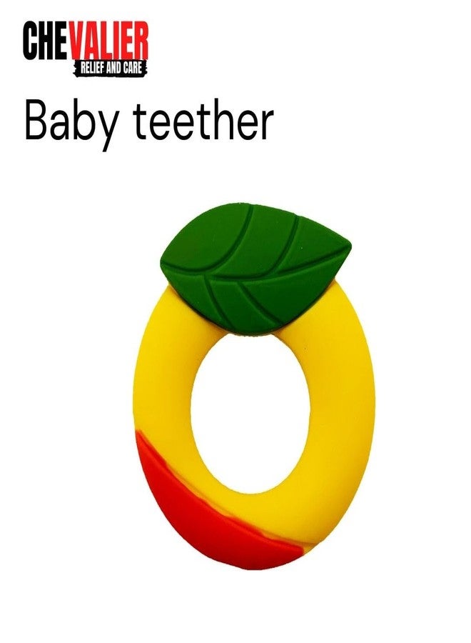 CHEVALIER Soft Silicone Rubber Teether for Baby | Teething Toys for Babies Silicone teether for 6 to 12 Months | 3-6 Months, Orange - Image 5