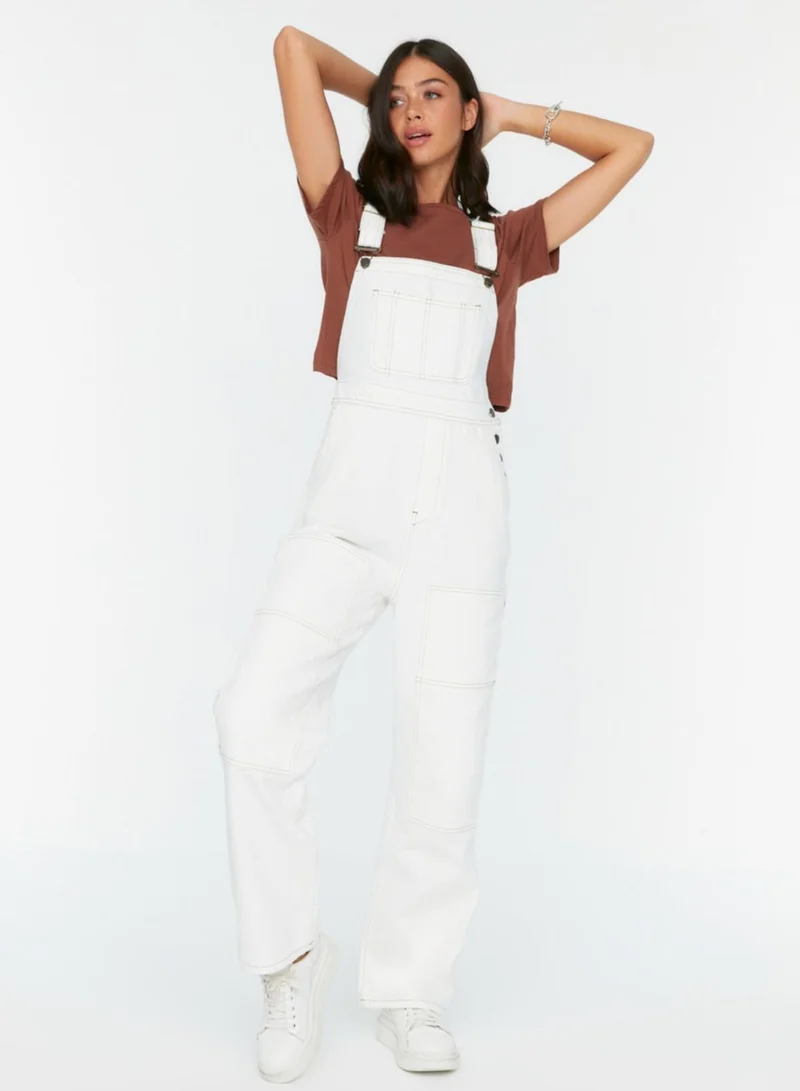 trendyol Pocket Detail Denim Jumpsuit
