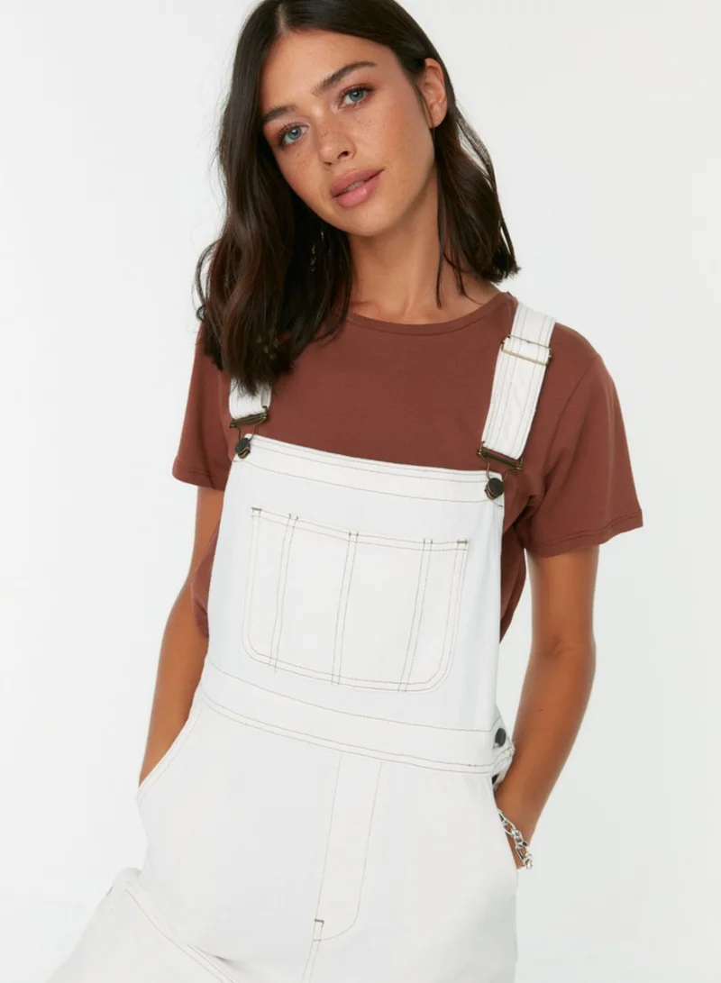 trendyol Pocket Detail Denim Jumpsuit