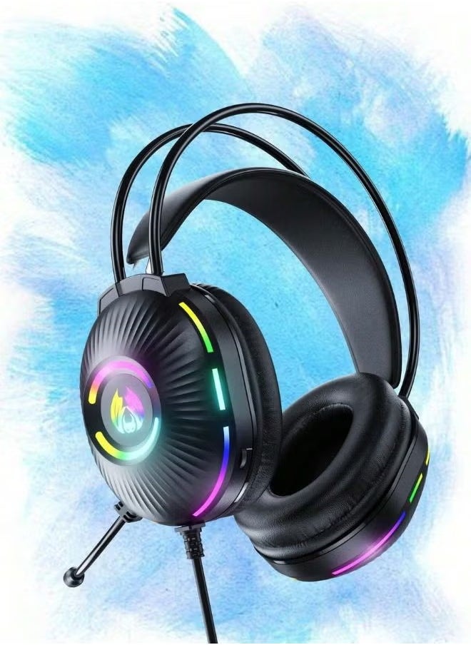 TIGER - H83 Cross-Border Exclusive PC Gaming Headset, Head-Mounted with Shocking Bass, Sound Location Recognition, E-Sports Noise Reduction, Enhanced Audio for Immersive Gaming Experience, Comfortable Design for Long Sessions - Image 1