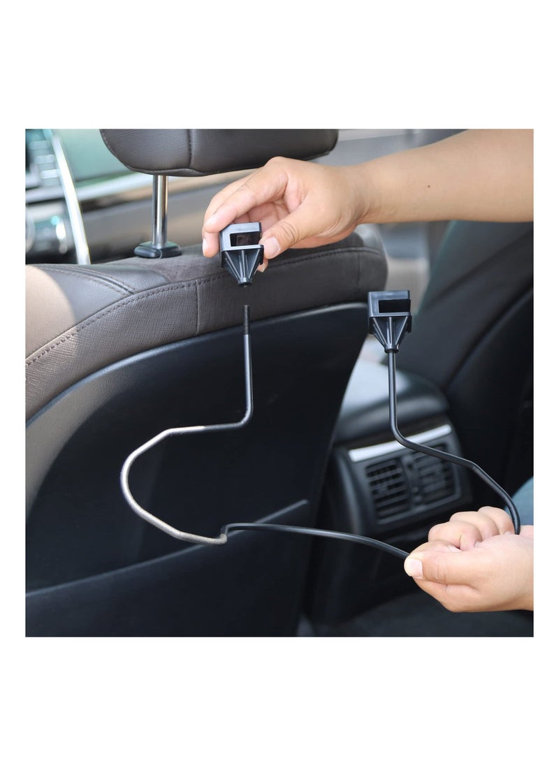 SYOSI Cowboy Hat Holder for Cars, Rack Mounted Car Clothes Hanger Car Interior Cowboy Hat Rack Coat Hanger Versatile Cowboy Hat Car Holder Convenient Car Clothes Hanging Bar for Truck Seat Car Accessories  - Image 3