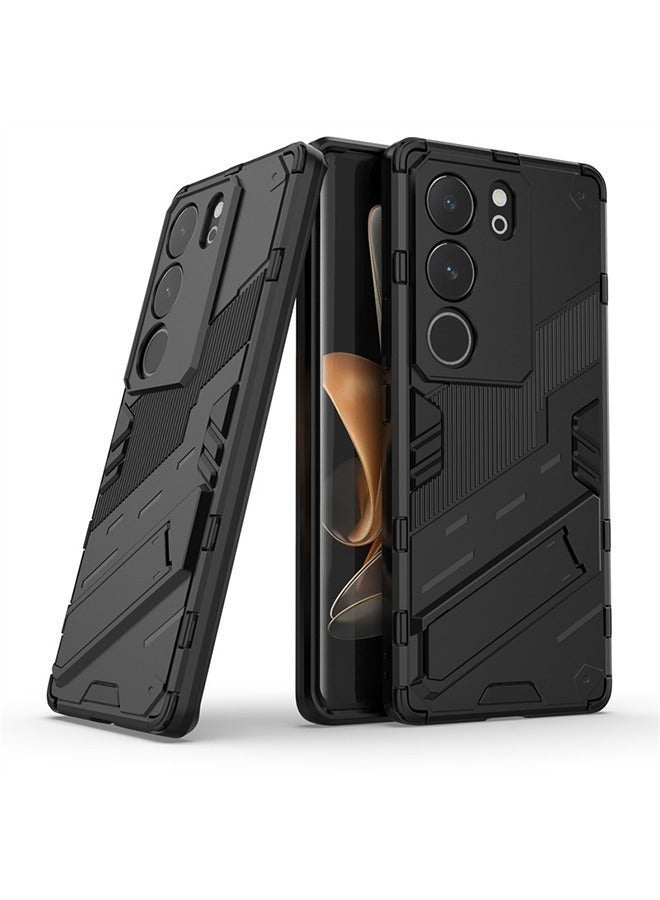 X-level Phone Case Compatible with VIVO V29 5G/V29 Pro/S17/S17 Pro with Kickstand & Shockproof Military Grade Drop Proof Protection Sturdy Bumper Protective Back Cover - Image 1