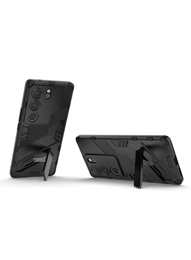 X-level Phone Case Compatible with VIVO V29 5G/V29 Pro/S17/S17 Pro with Kickstand & Shockproof Military Grade Drop Proof Protection Sturdy Bumper Protective Back Cover - Image 2