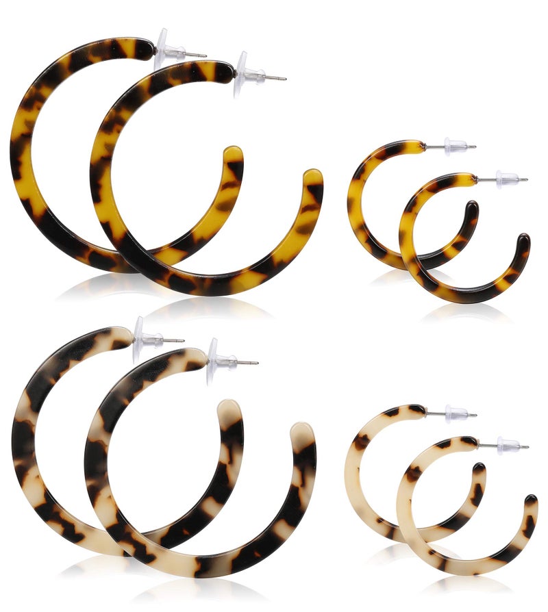 LOYALLOOK Acrylic Boho Fashion Statement Drop Dangle Earrings style 1 - Image 1