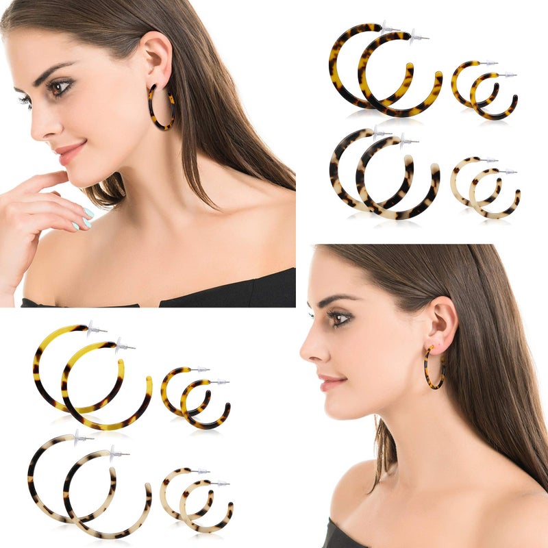 LOYALLOOK Acrylic Boho Fashion Statement Drop Dangle Earrings style 1 - Image 3