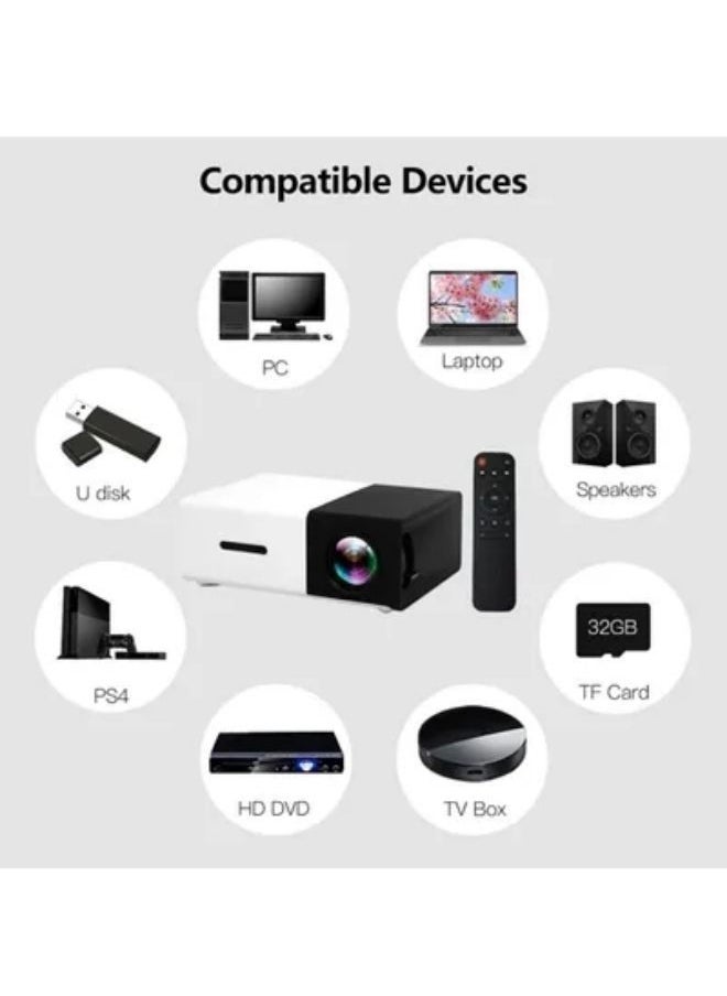 Portable LED Projector - 800 Lumens