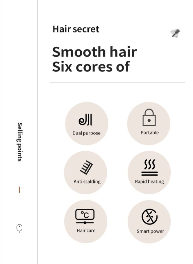 Hair Straightening Combs and Curling Irons Multifunctional Combs - Image 5