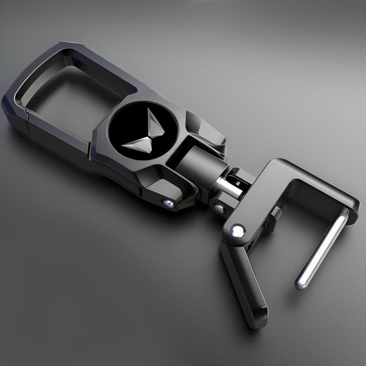 Greenworld Zinc Premum Dual Side Logo Keychain Suitable For New Mahindra Scorpio/Xuv700/Xuv300/Bolero/Suitable For All Mahindra Car (Black) - Image 3