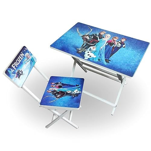 Wishing Clouds Playnest Kids Study Table with Chair, Kids Table and Chair Set, Study Table and Chair for Kid 3-10 Years (Design - Frozen) - Image 1