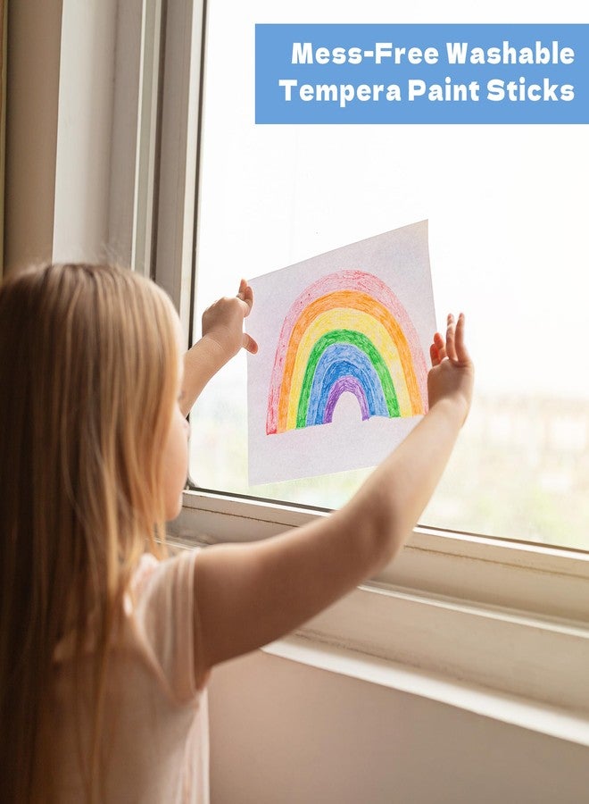 ArtSkills Solid Tempera Paint Sticks for Kids,16 Washable Paint Sticks for Kids Crafts, Twistable Paint Crayons - Image 3