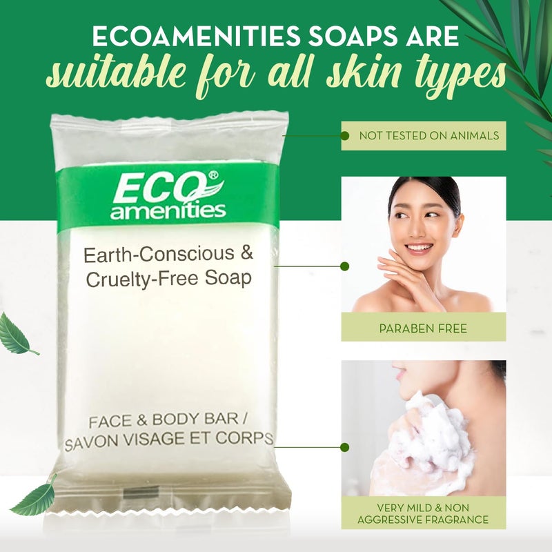 ECO amenities Travel Size Bar Soap - 400 PACK, 0.5 oz Mini Soap Bars, Hotel Soap Bars, Travel Size Toiletries - Individually Wrapped Bulk Soap Bar, Small Hotel Soaps for BNBs, VRBO, Inns and Hotels - Image 4