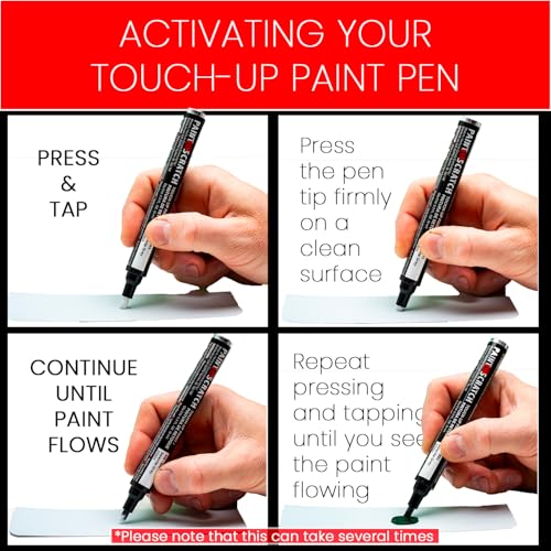 Wheel Scratch Fix Scratch Fix® Black Touch Up Paint for Cars, Scratch Repair Pen with Soft Felt Tip, OEM Quality, Universal Colour Match, Quick‑Drying Waterproof Auto Paint Pen (Black Metallic) - Image 3