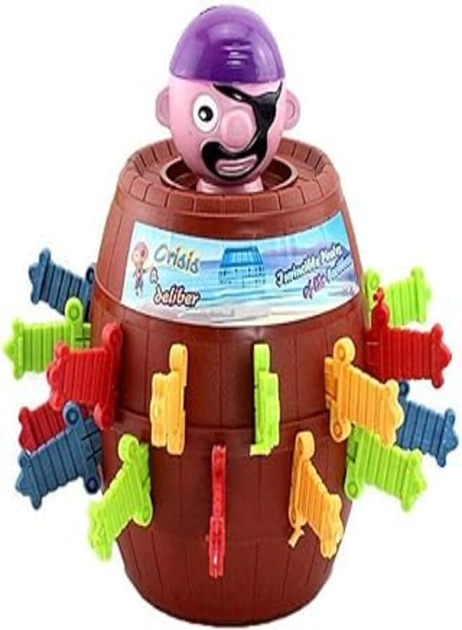 OR Pirate Bucket Table Lucky Stab Pop Up Toy, Tricky Intellectual Barrel Games For Kids