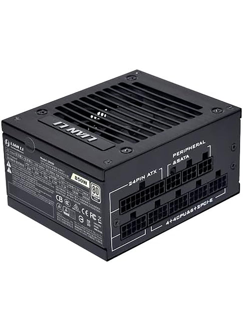 LIAN LI SP 850 80+ Gold Power Supply SFX, 850 Watts Power, Fully Modular Baided Cables, Zero RPM Mode, Adjusted Start/Stop Limit, JPN Electrolytic Capacitors, Black | G89.SP850B.01UK - Image 3