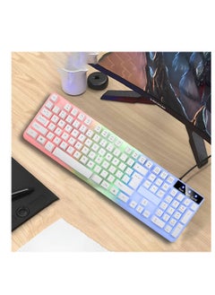 Gamma Borealis Gaming Rainbow Backlit 7 Color Mixing Light Effect 104 Keys Arabic And English Keyboard  - Image 2