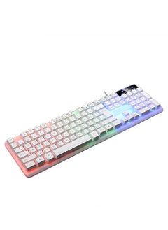 Gamma Borealis Gaming Rainbow Backlit 7 Color Mixing Light Effect 104 Keys Arabic And English Keyboard  - Image 3