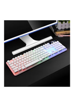 Gamma Borealis Gaming Rainbow Backlit 7 Color Mixing Light Effect 104 Keys Arabic And English Keyboard  - Image 4