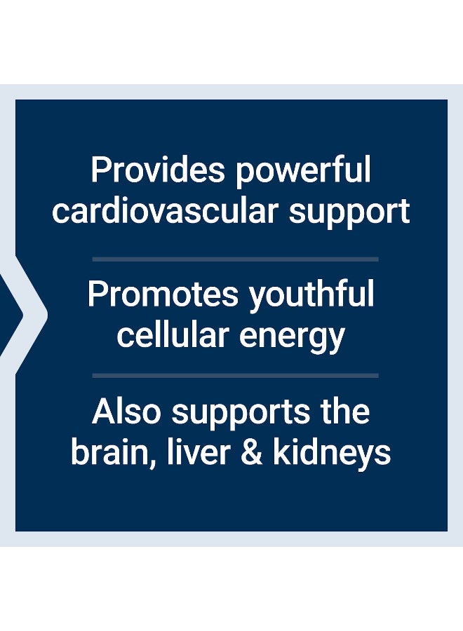 Life Extension Super Ubiquinol CoQ10 with Enhanced Mitochondrial Support, Potent Heart Health & Cellular Energy Production Support, Ultra-absorbable, Gluten-Free, Non-GMO, 100 mg, 60 softgels - Image 2