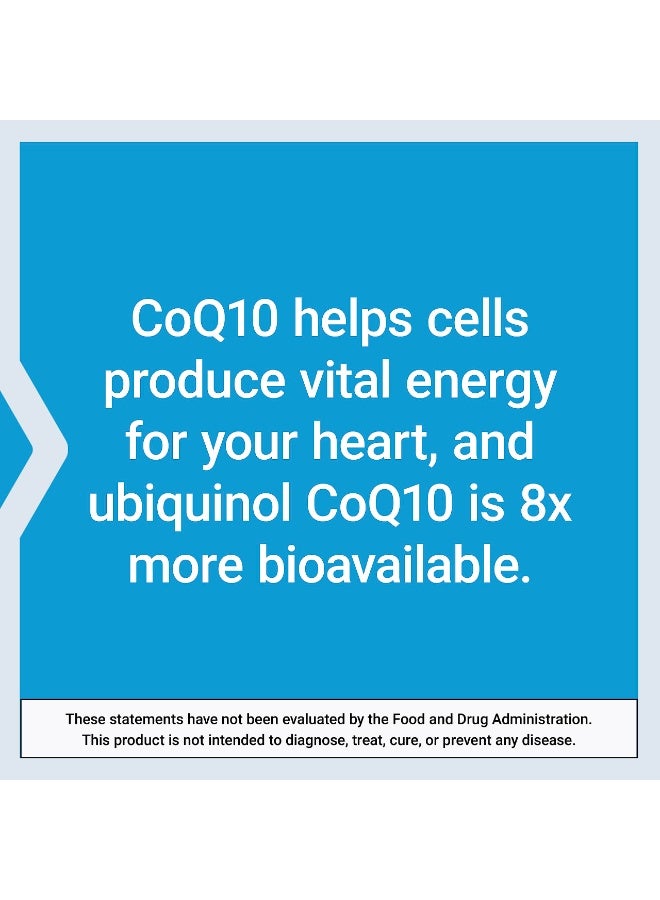 Life Extension Super Ubiquinol CoQ10 with Enhanced Mitochondrial Support, Potent Heart Health & Cellular Energy Production Support, Ultra-absorbable, Gluten-Free, Non-GMO, 100 mg, 60 softgels - Image 5